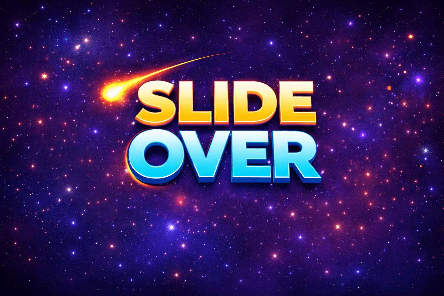 Slide Over horizontal splash